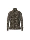 VIVOLETTE LAO HIGH NECK L/S TOP/LC/DFS black beauty