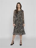 VIVOLETTE LAO O-NECK L/S DRESS/LC/DFS black beauty