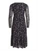 VIVOLETTIS MESI L/S MIDI DRESS/PB black
