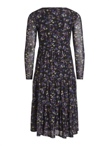 VIVOLETTIS MESI L/S MIDI DRESS/PB black