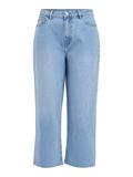 VIWIDEY NEIMA HW CROPPED WIDE JEANS light blue denim