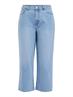 VIWIDEY NEIMA HW CROPPED WIDE JEANS light blue denim