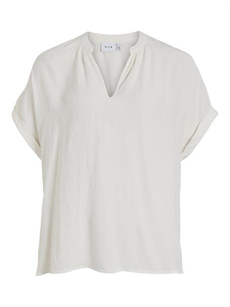 VIYARINA V-NECK S/S TOP/R egret