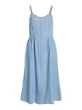 VIZIA STRAP MIDI DENIM DRESS - NOOS light blue denim