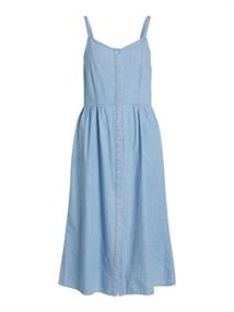 VIZIA STRAP MIDI DENIM DRESS - NOOS light blue denim