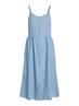 VIZIA STRAP MIDI DENIM DRESS - NOOS light blue denim