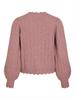 VIZIRA V-NECK L/S DETAIL KNIT TOP/VOL nostalgia rose