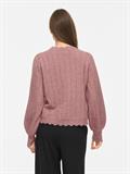 VIZIRA V-NECK L/S DETAIL KNIT TOP/VOL nostalgia rose
