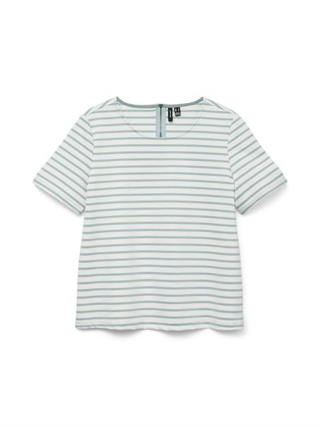 VMABBY SS ZIP TOP JRS NOOS snow white3
