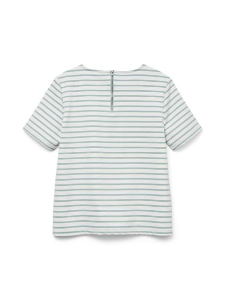 VMABBY SS ZIP TOP JRS NOOS snow white3