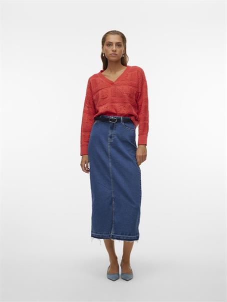 VMABRIL LS V-NECK PULLOVER GA BOO cayenne