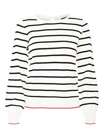 VMALMA LS O-NCK BUTTON BACK PULLOVER BOO snow white1