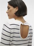 VMALMA LS O-NCK BUTTON BACK PULLOVER BOO snow white2