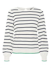 VMALMA LS O-NCK BUTTON BACK PULLOVER BOO snow white2