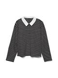 VMALMA LS STRIPED POLO TEE EXP black