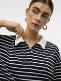 VMALMA LS STRIPED POLO TEE EXP black