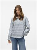 VMALMA LS STRIPED POLO TEE EXP light grey melange