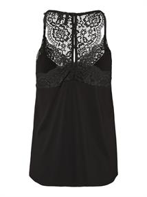 VMANA S/L LACE TOP GA NOOS black