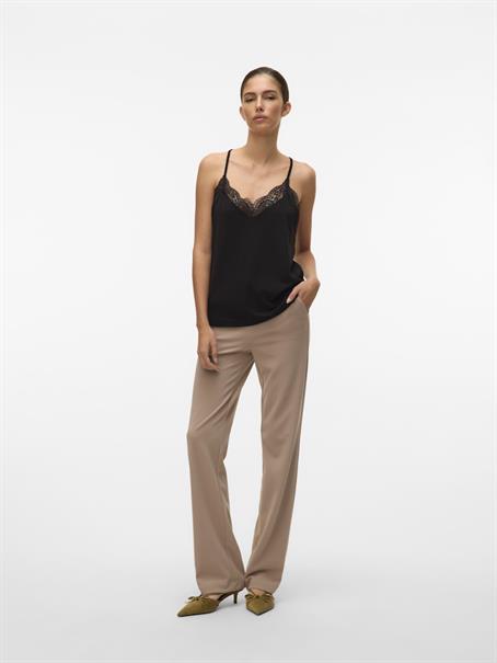 VMANA S/L LACE TOP GA NOOS black