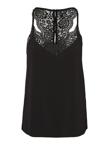 VMANA S/L LACE TOP GA NOOS black