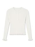 VMANEMONE HENLEY RIB PULLOVER NOOS cloud dancer