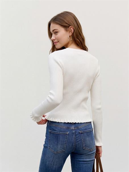 VMANEMONE HENLEY RIB PULLOVER NOOS cloud dancer