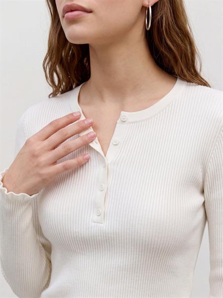 VMANEMONE HENLEY RIB PULLOVER NOOS cloud dancer