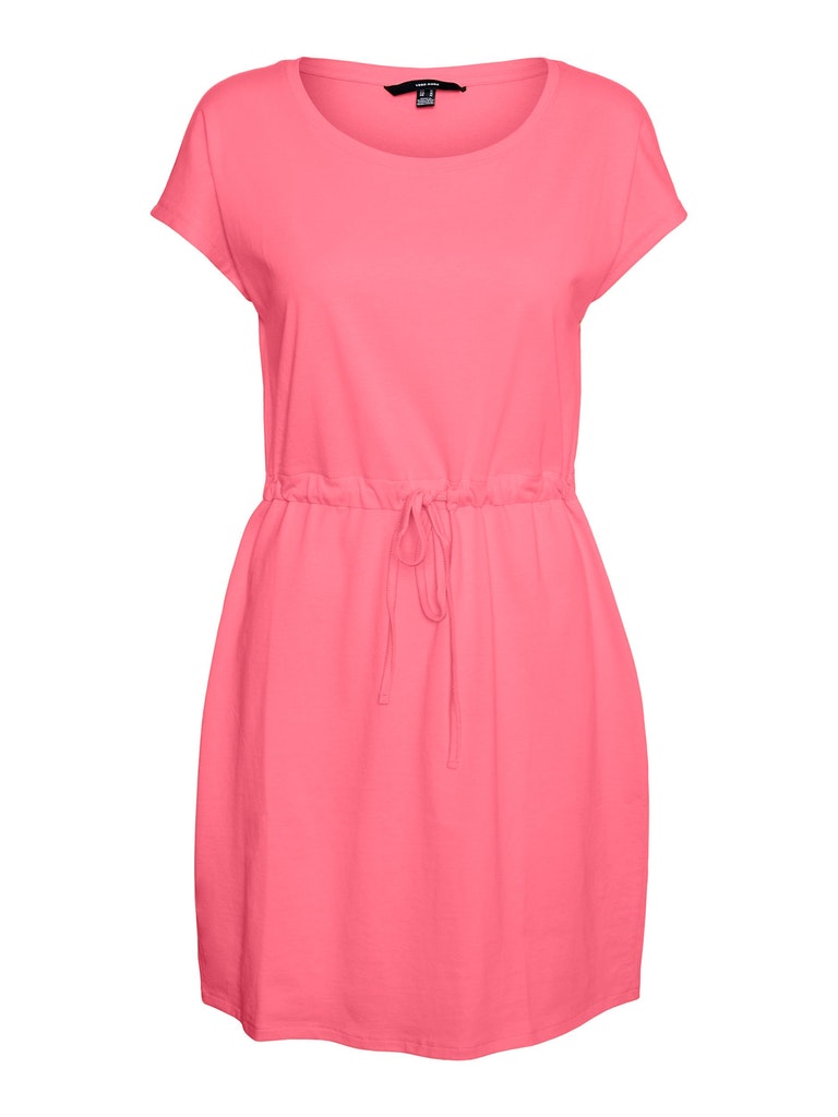 Vero Moda Damen Kleid 10213298 Geranium Pink - organic cotton
