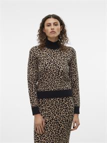 VMARIA ART LS HIGH-NECK PULLOVER GA black