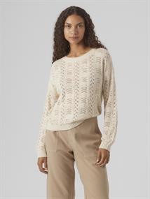 VMARLET LS O-NECK SHORT PULLOVER BOO birch