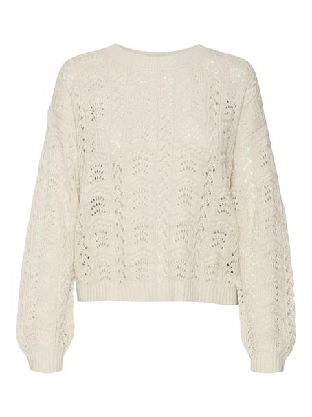 VMARLET LS O-NECK SHORT PULLOVER BOO birch