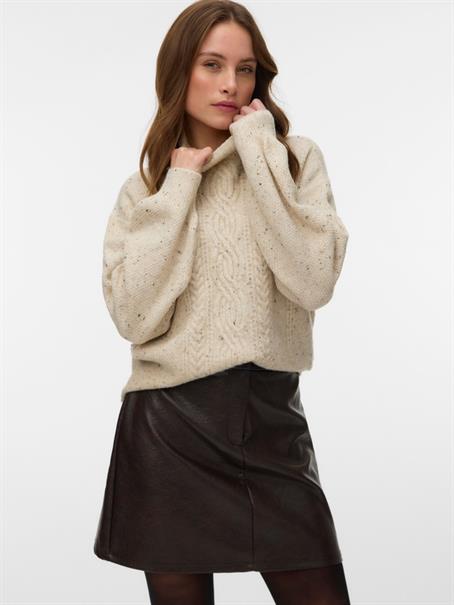 VMASH LS ROLLNECK PULLOVER BF birch