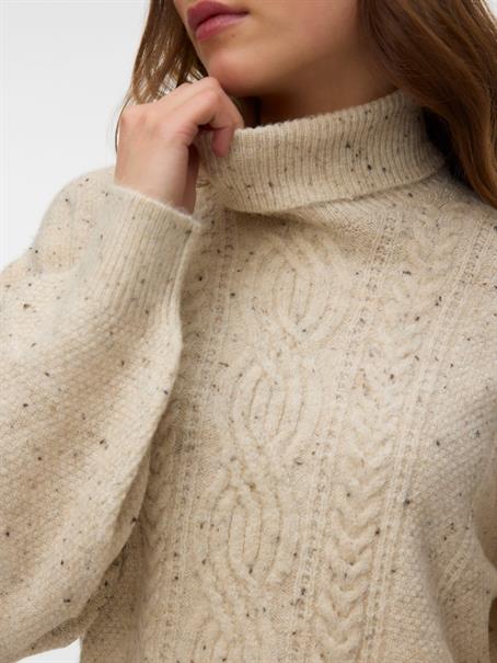 VMASH LS ROLLNECK PULLOVER BF birch