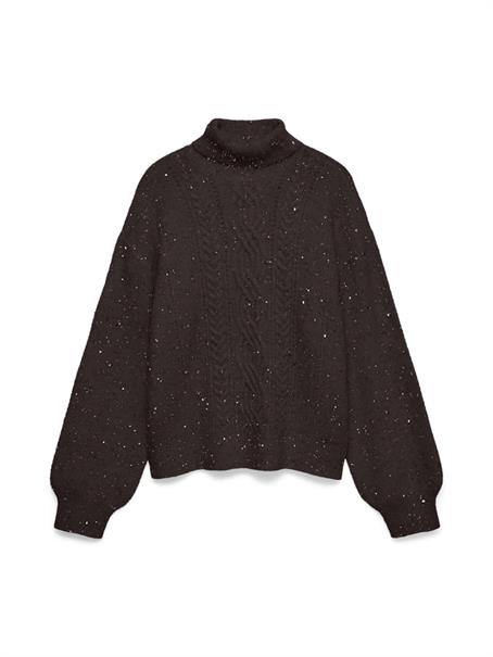 VMASH LS ROLLNECK PULLOVER BF chocolate torte