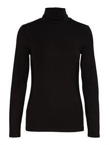 VMAVA LULU LS ROLLNECK BLOUSE GA NOOS black