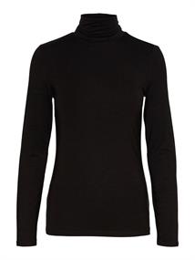 VMAVA LULU LS ROLLNECK BLOUSE GA NOOS black