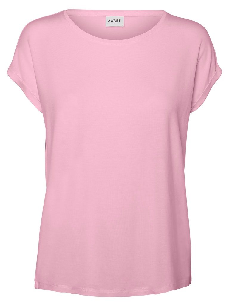Vero Moda Damen T-Shirt 10187159 Roseate Spoonbill - top