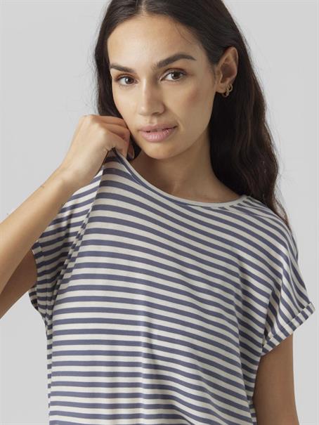 VMAVA SS TOP STRIPE GA JRS NOOS china blue-pristine