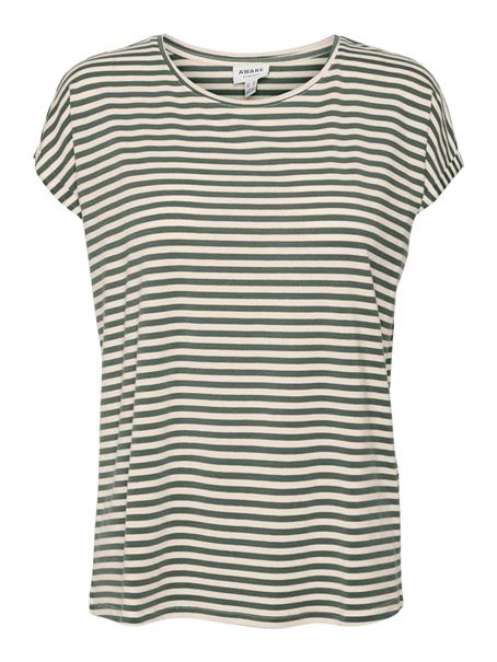 VMAVA SS TOP STRIPE GA JRS NOOS laurel wreath