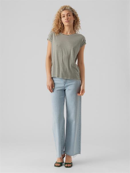 VMAVA SS TOP STRIPE GA JRS NOOS laurel wreath