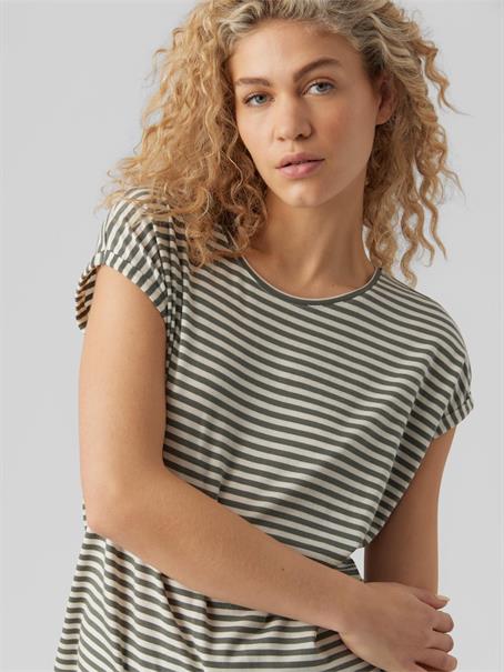 VMAVA SS TOP STRIPE GA JRS NOOS laurel wreath