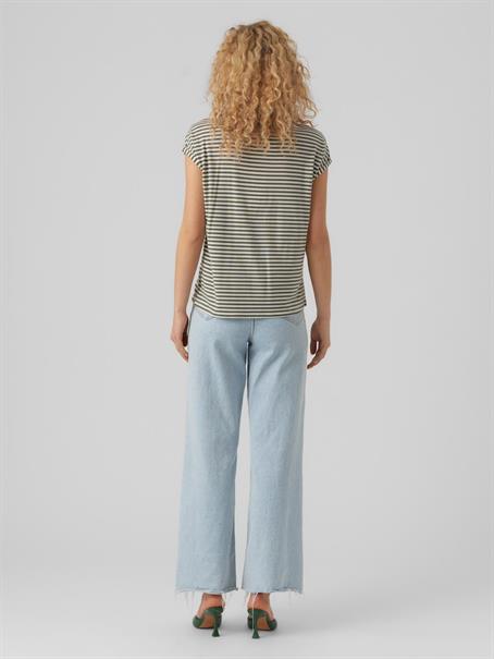 VMAVA SS TOP STRIPE GA JRS NOOS laurel wreath