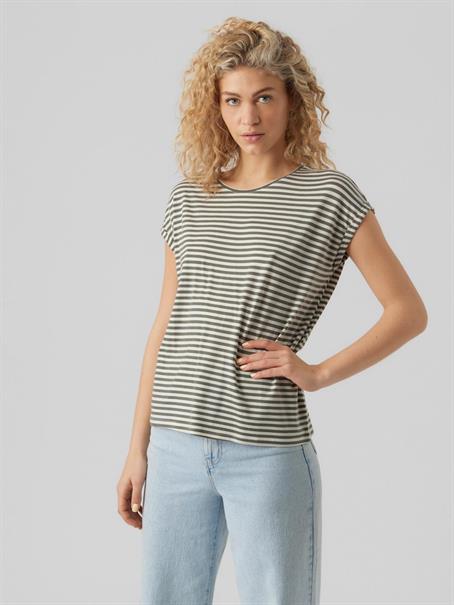 VMAVA SS TOP STRIPE GA JRS NOOS laurel wreath