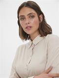 VMBEAUTY LS SHIRT WVN GA NOOS silver lining