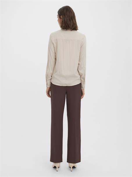 VMBEAUTY LS SHIRT WVN GA NOOS silver lining