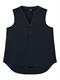 VMBELLA SL V-NECK TOP WVN GA NOOS black
