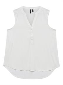 VMBELLA SL V-NECK TOP WVN GA NOOS snow white