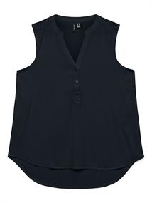VMBELLA SL V-NECK TOP WVN NOOS black