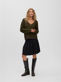 VMBERRY LACE LS V-NECK PULLOVER NOOS forest night