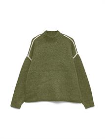 VMBOOM LS HIGHNECK PIPING PULLOVER NOOS sphagnum